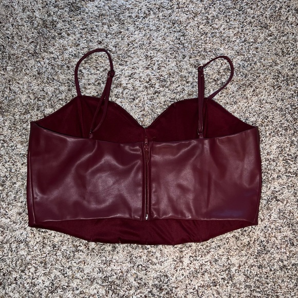 Vegan Leather Bustier - Picture 4 of 4